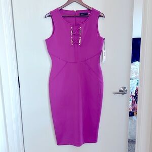 Ivanka Trump purple sleeveless dress size 10